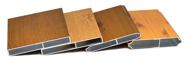 Aluminium-Bretter-Holz